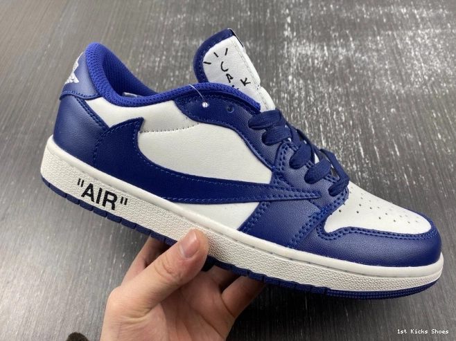 1st Kicks AIR CUSTOM TRAVIS DM7890-101 X X SCOTT OFF-WHITE 1 JORDAN 0703